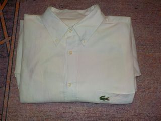 Camisa Lacoste Blanca Talla XL Grande