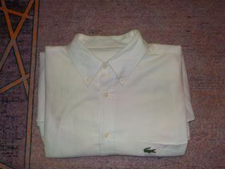 Camisa Lacoste Blanca Talla XL Grande