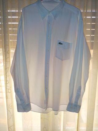 Camisa Lacoste Blanca Talla XL Grande