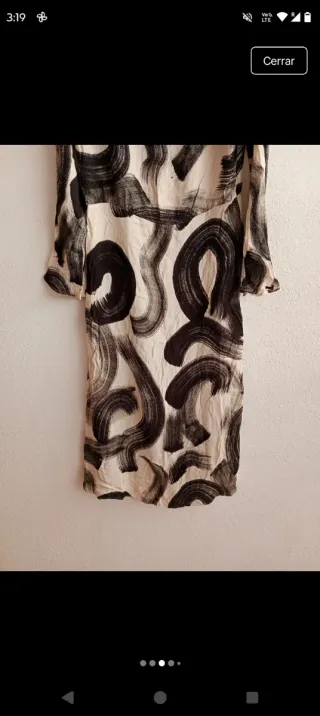 Vestido Zara Midi Estampado Talla M