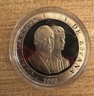 Moneda Plata 2000 Ptas Barcelona 92 Futbol