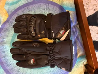 Chaqueta Moto Mujer Negra y Rosa 3XL guantes m