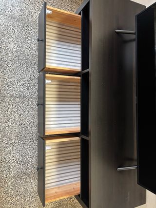 Mueble TV IKEA Hemnes Negro Marrón