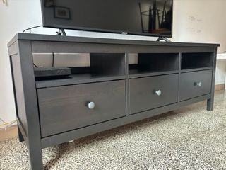 Mueble TV IKEA Hemnes Negro Marrón