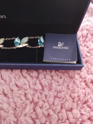 Pulsera Swarovski Azul y Plateada