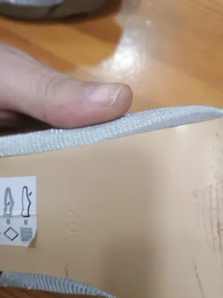 Sandalias tacón plateadas Alex Silva T40