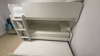 Litera madera con cama nido