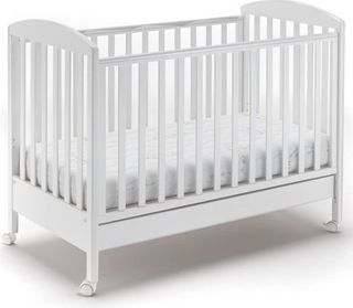 Cuna blanca con colchón