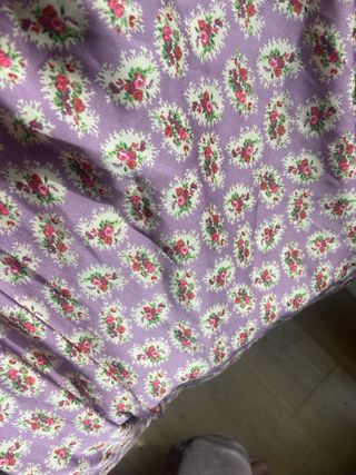 Vestido largo estampado seda