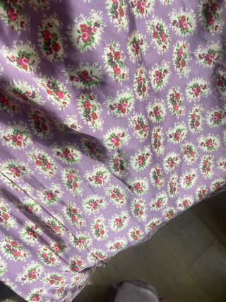 Vestido largo estampado seda