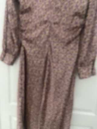 Vestido largo estampado seda