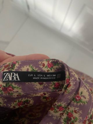 Vestido largo estampado seda