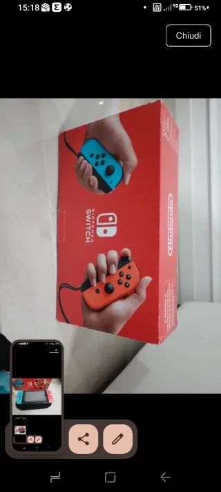 Nintendo Switch + Custodia + 8 Giochi