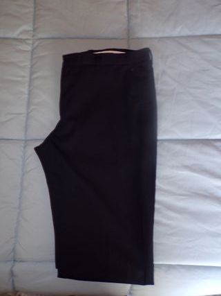 Pantalón de traje azul hombre