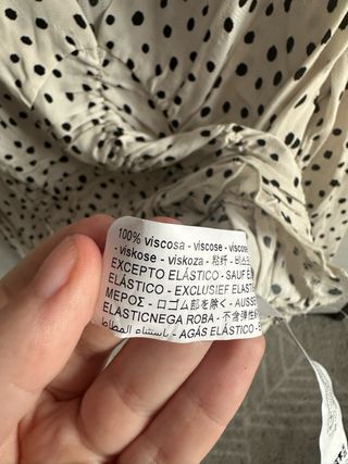 Blusa Stradivarius Lunares Talla M