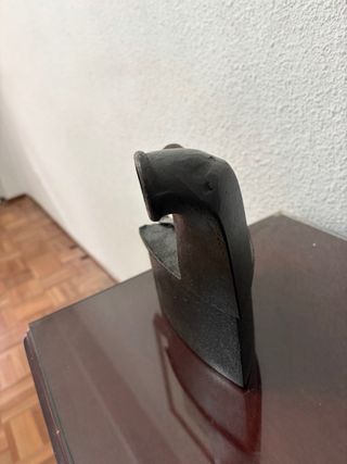 Plancha antigua de carbón hierro