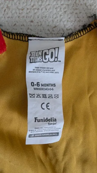 Disfraz Bebé Robin 0-6 Meses