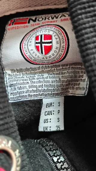 Sudadera Geographical Norway Negra