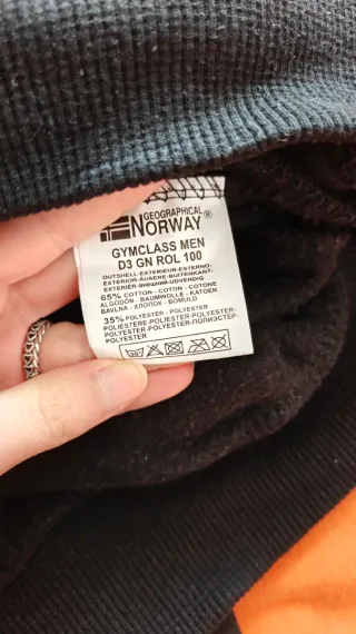 Sudadera Geographical Norway Negra