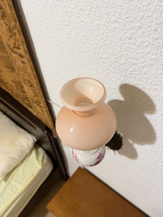 Aplique de pared clásico rosa y blanco