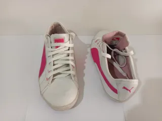 Zapatillas Puma Blancas y Rosas Talla 38