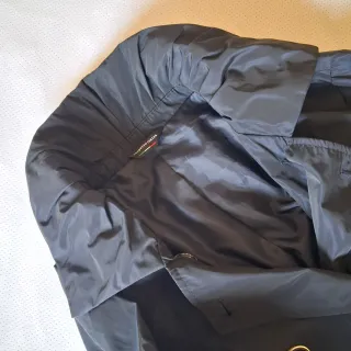 Trench blu cangiante Made in Italy