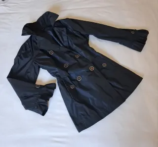 Trench blu cangiante Made in Italy