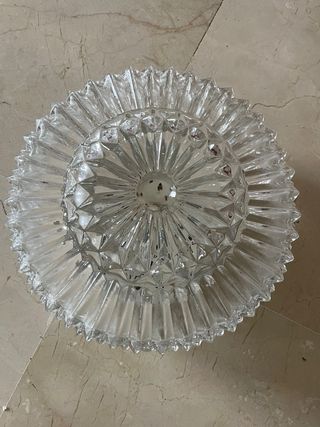 Aplique de techo cristal y plástico