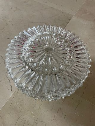 Aplique de techo cristal y plástico