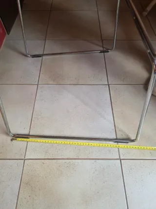 Taburete Pedrali Naranja y Plata