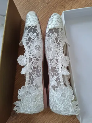 Bailarinas Encaje Blanco