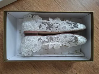 Bailarinas Encaje Blanco