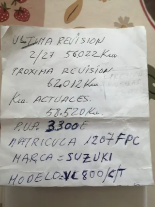 Moto Suzuki Intruder C800 Negra,siempre en garaje