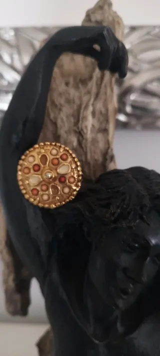 Orecchini Jacky De G. vintage clip oro multicolor