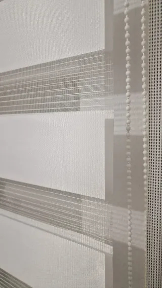 Estor Noche y Día Blanco 140x250