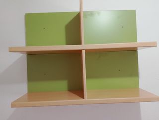 Estanterías de pared madera y metal