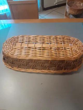 Cesto portafrutta vimini ovale