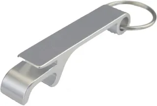 Llavero Abridor de Botellas color  Plata