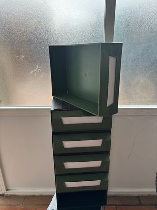 Confezione da 5 Cassetti Combibox Verde