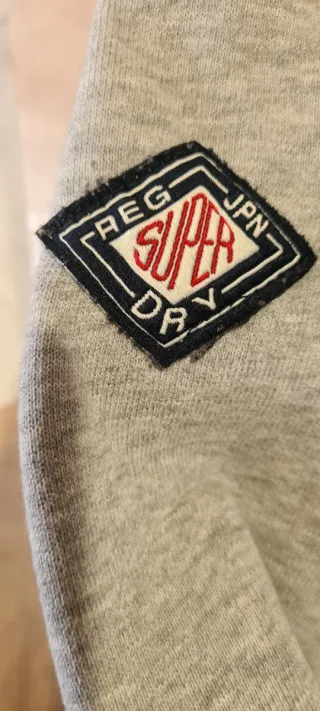 Sudadera Superdry Gris con Logo