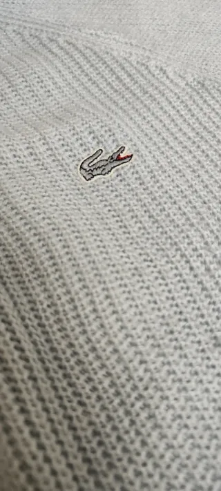 Cárdigan Lacoste Vintage Azul Pálido