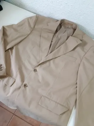 Chaqueta de traje beige