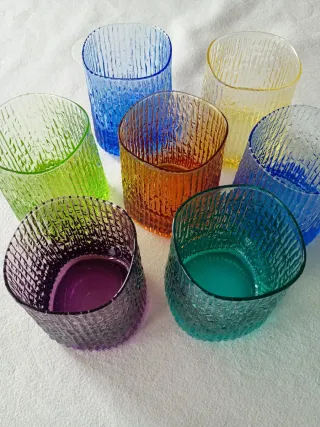 IVV  "Niagara" bicchieri + brocca + piatto vetro