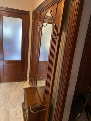 Mueble de entrada madera maciza