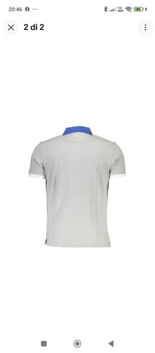 Polo La Martina Grigio Uomo Manica Corta