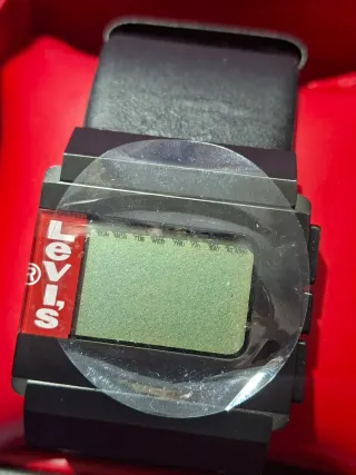 Reloj Levi's Digital Negro/Plata Nuevo