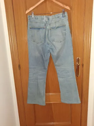 Pantalón vaquero recto mujer