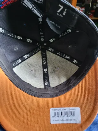 Gorra New Era NY Yankees Gris y Naranja