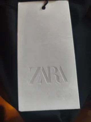 Vestido Zara Marrón Animal Print Talla XS