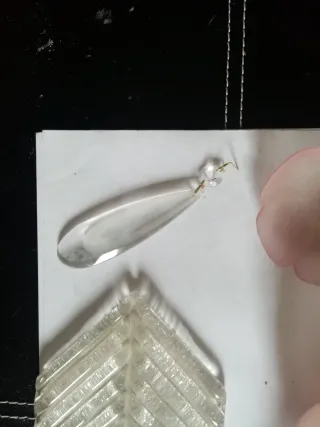 Apliques Lámpara Vintage Cristal y Plástico